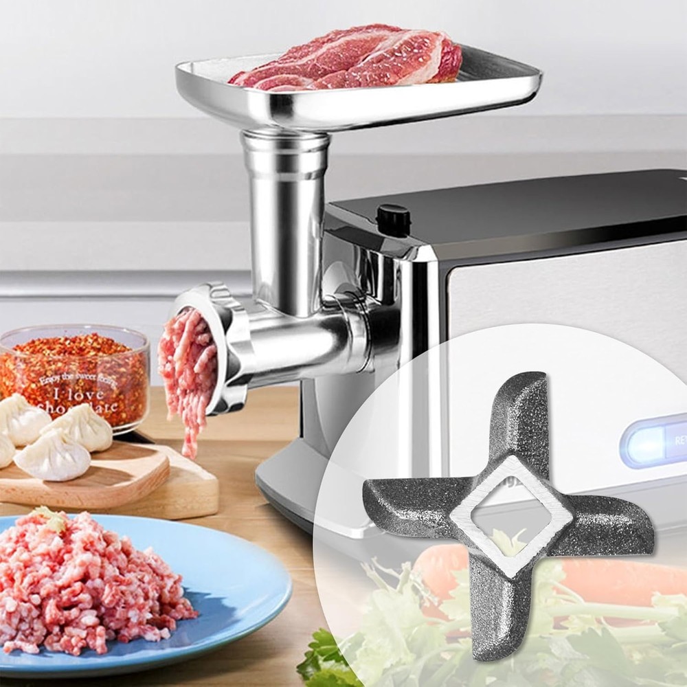 4 Pack Meat Grinder Blades, Stainless Steel,