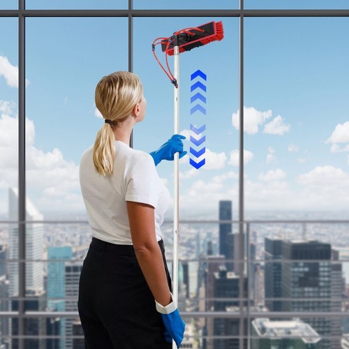 Solar Panel Cleaning Brush Window Adjustable Pole Cleaning Kit Modern Outdoor