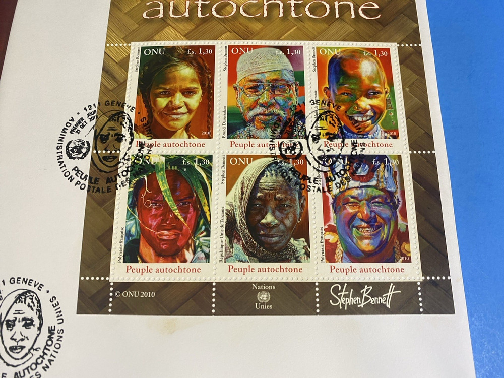 2010 UN 10X7" STAMPED ENVELOPE - INDIGENOUS PEOPLE