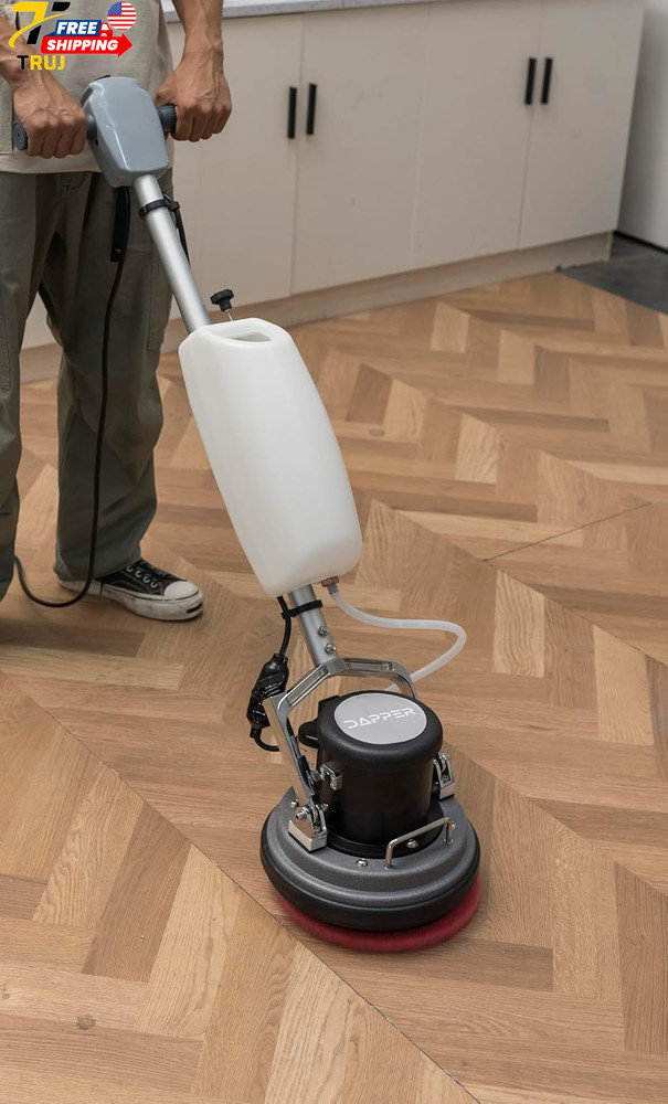 10" Heavy-Duty Multi-Functional Floor Buffer Polisher Machine Clean Buff Scrubb