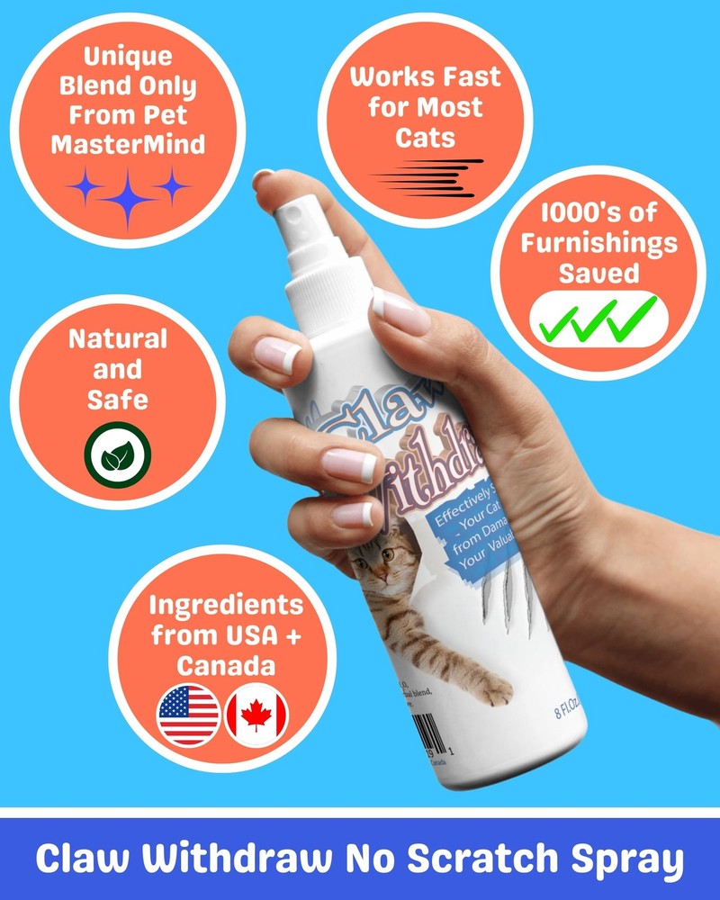 Claw Withdraw Cat Scratch Deterrent Spray