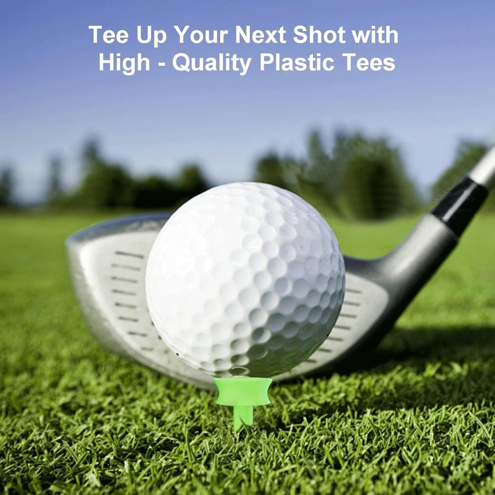 100 Pack 0.82" Golf Tees, Enhanced Durability & Stability, Engineered to Mini...