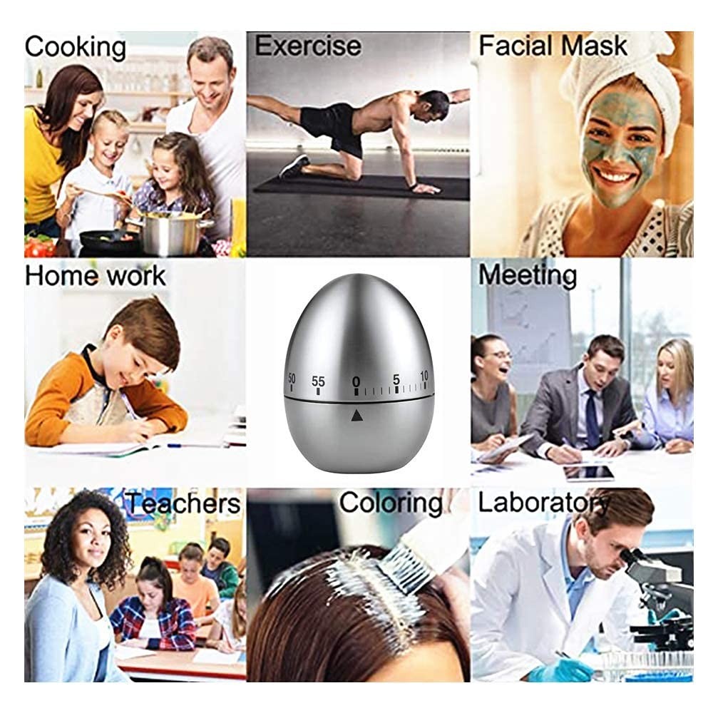 Egg Timer Wind up Kitchen Cooking Timer Reminder Mechanical Reminder Cute Mec...