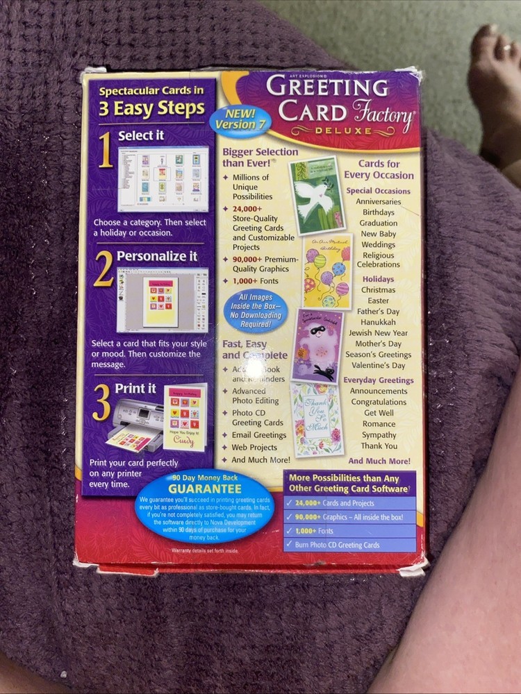Greeting Card Factory Deluxe Version 7 Art Explosion