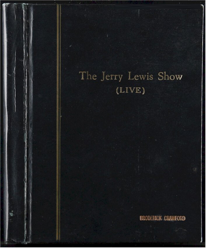Jerry Lewis Show Original Vintage Script Broderick Crawford