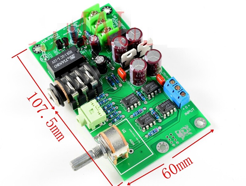 HA-PRO2 Professional Edition Low Distortion Headphone Amplifier Board w AP Test