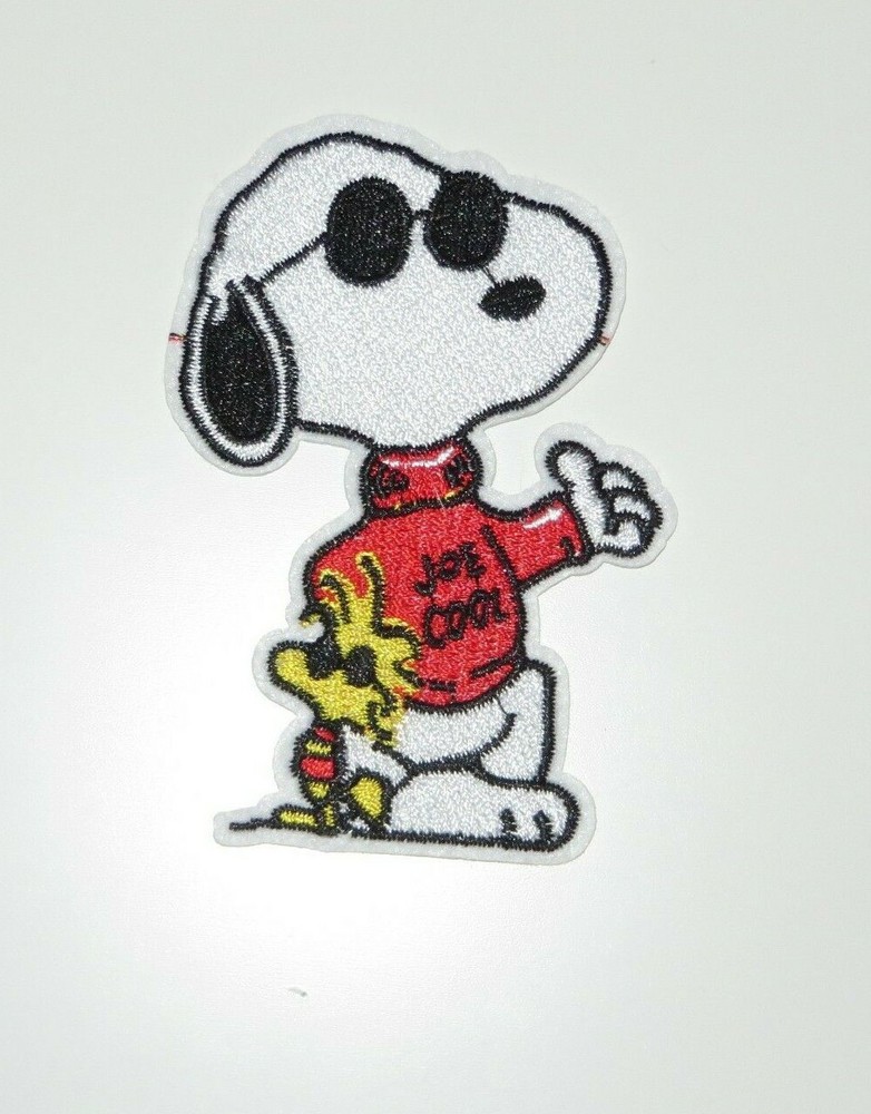 PEANUTS Snoopy As Joe Cool 3.5" Iron On Patch