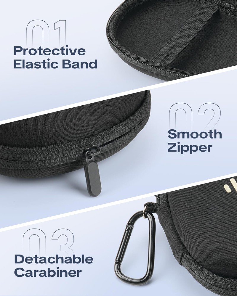 Headphone Case for Shokz OpenRun Pro 2/OpenRun/OpenSwim Pro/OpenMove black