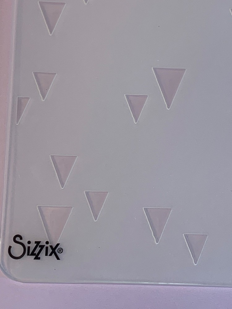 Stampin Up Falling Triangles Embossing Folder 4.5x6 Sizzix Craft Template