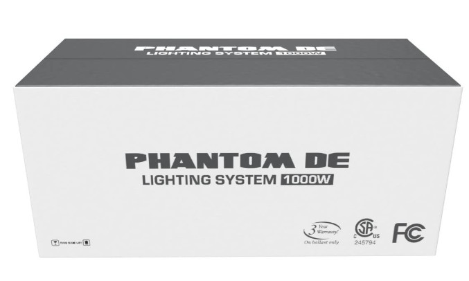 Phantom de 1000W Double-Ended HPS Fixture | Complete Kit
