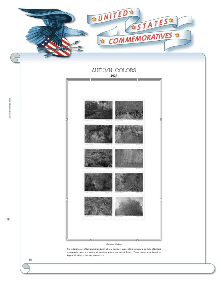 2024 U.S. Commemorative Singles SIMPLIFIED Supplement (White Ace Alternative)