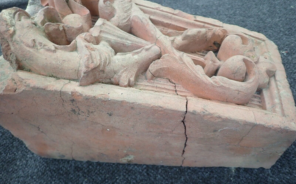 Architectural Salvage Terra Cotta Figural Keystone