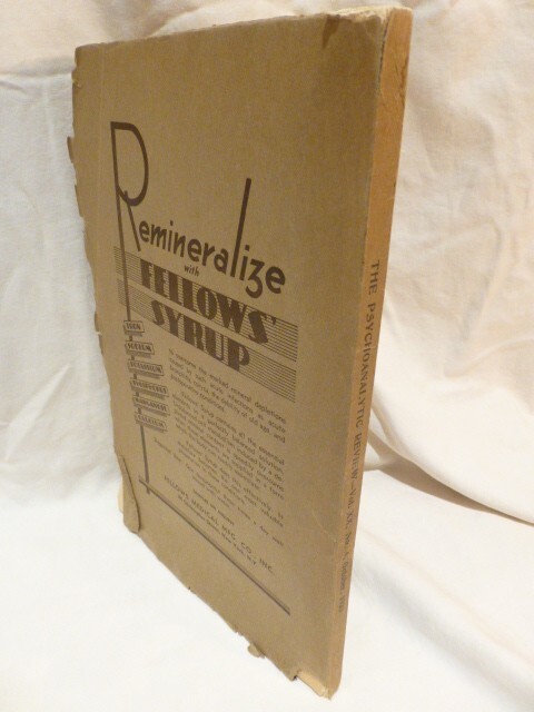 Psychoanalytic Review - Oct. 1933 Volume XX, No.4