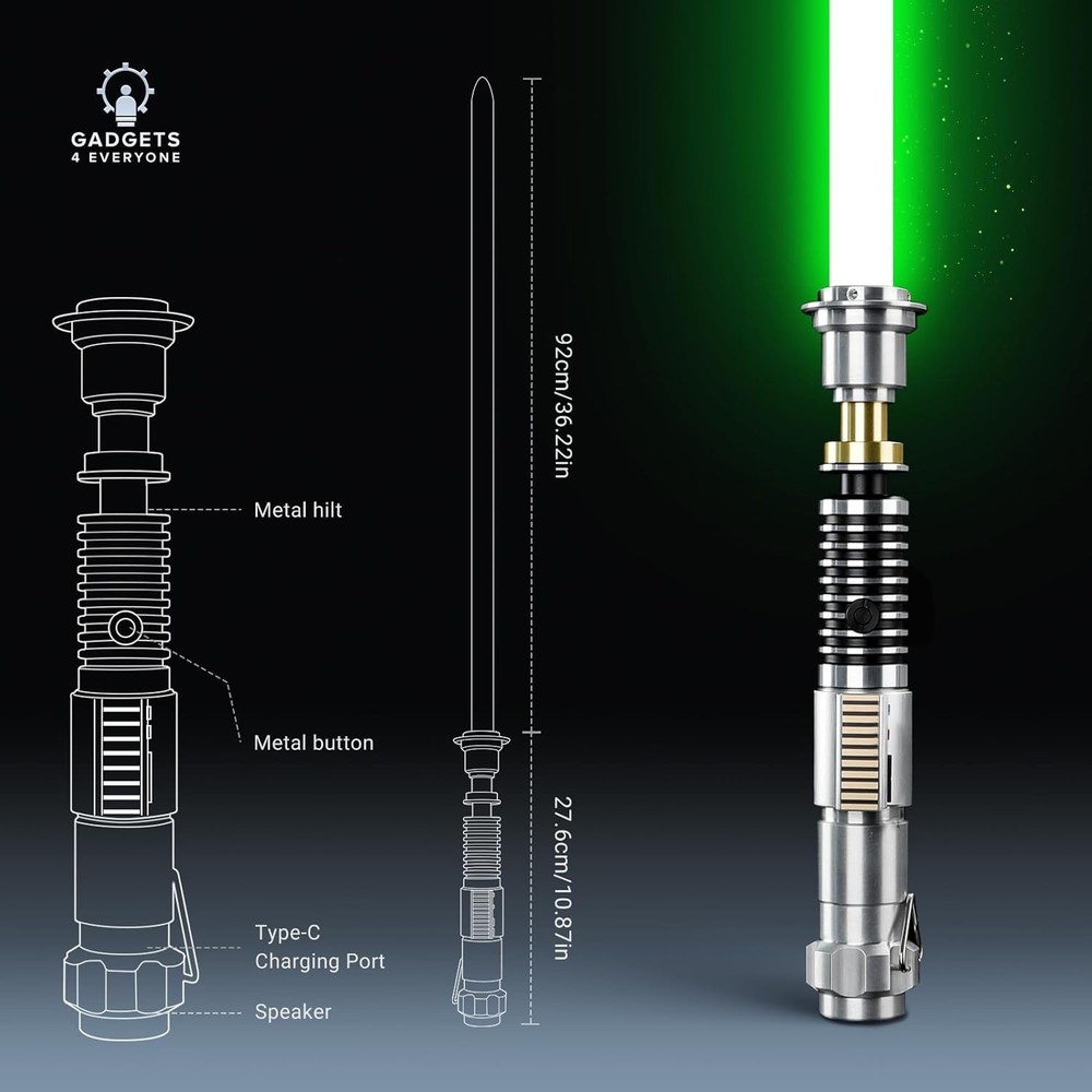 G4E Lightsaber - Smooth Swing Technology & 16 Sound Modes Included!