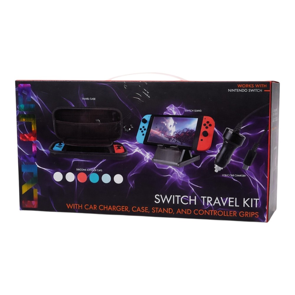 LevelUp Blue/Red Nintendo Switch Travel Kit