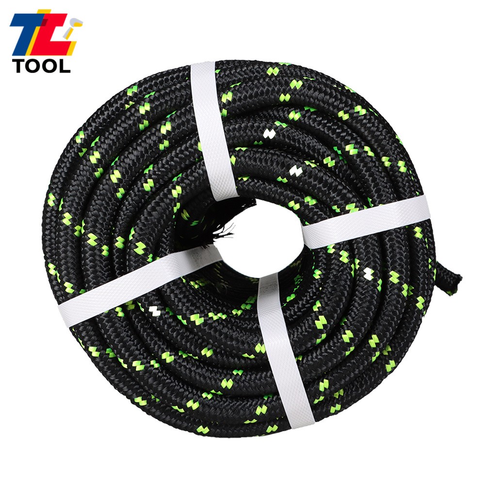 6180Lbs 1/2" × 100' Breaking Strength Double Braid Polyester Rope Bull Rope