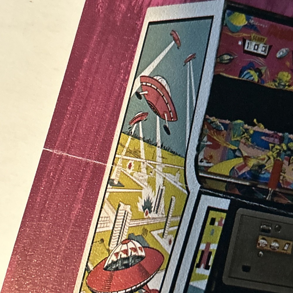 NOS Folded ORIGINAL THE INVADERS MIDWAY ARCADE GAME FLYER