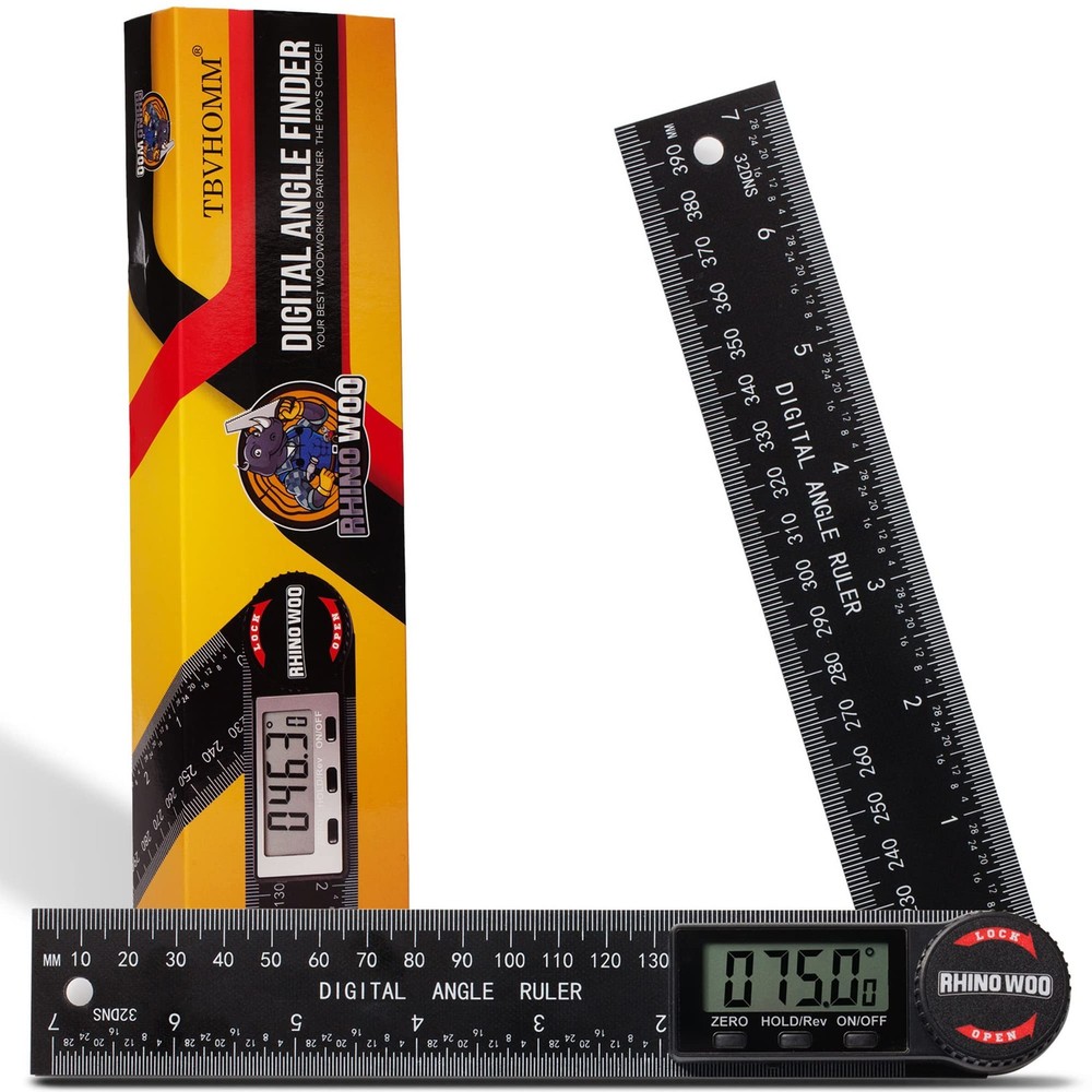 Digital Angle Finder Protractor, Angle Finder Ruler with 7inch/200mm, Angle M...