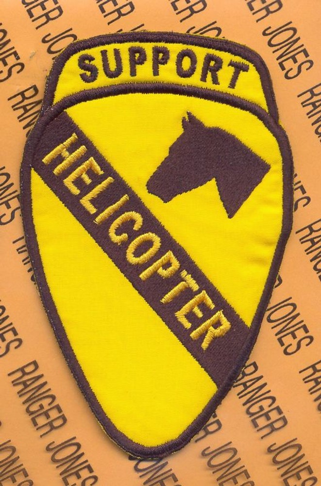 HELICOPTER SUPPORT 1st Air Cavalry Division 5.5" patch c/e