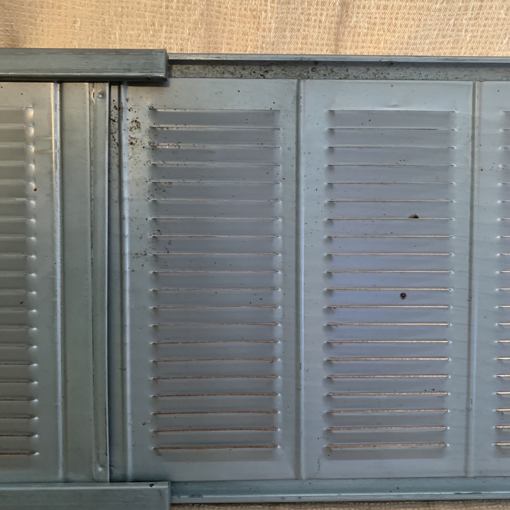 Vintage Sliding Metal Window Screen