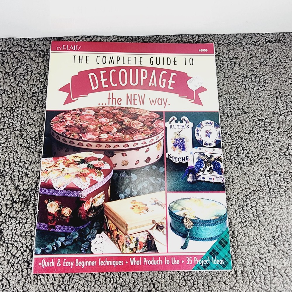 Decoupage Lot 3 Step By Step Guide Techniques Projects Decoration Paper Crafts