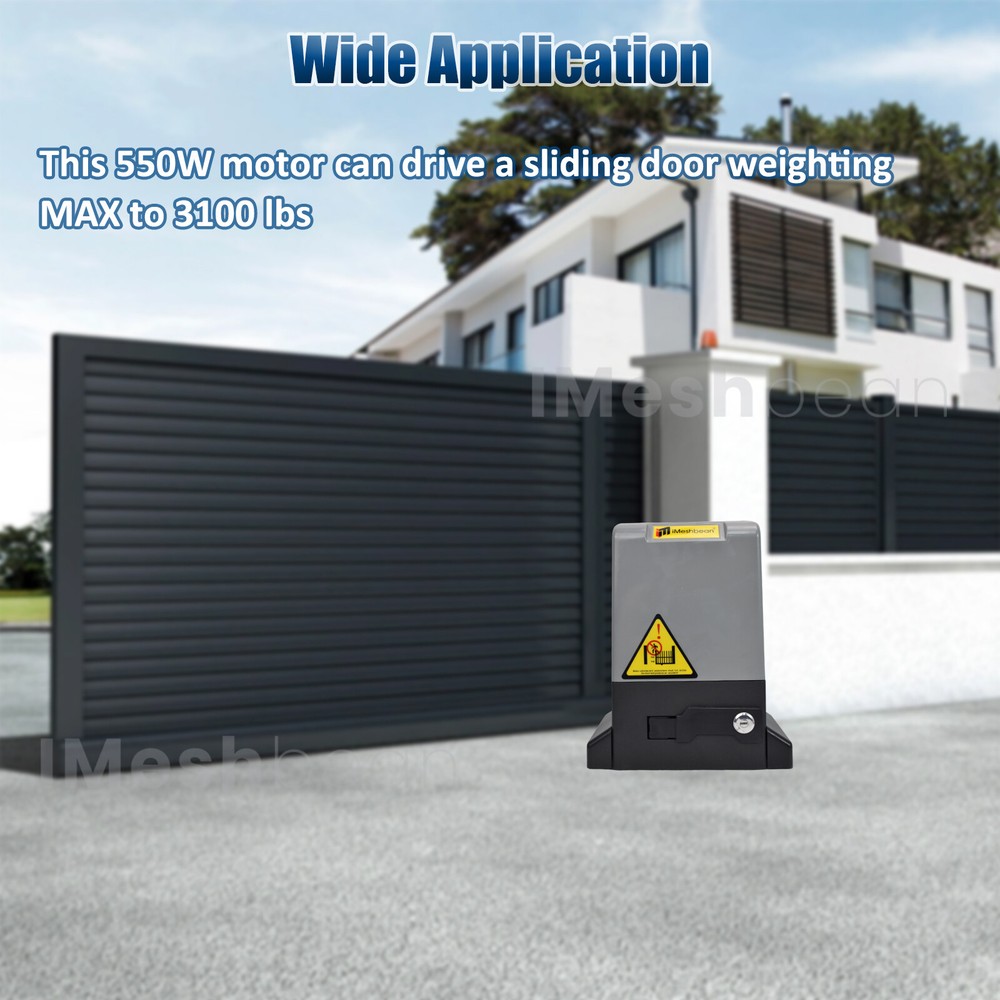 Sliding Electric Gate Opener Automatic Motor APP & Remote &Keypad Rack Driven US