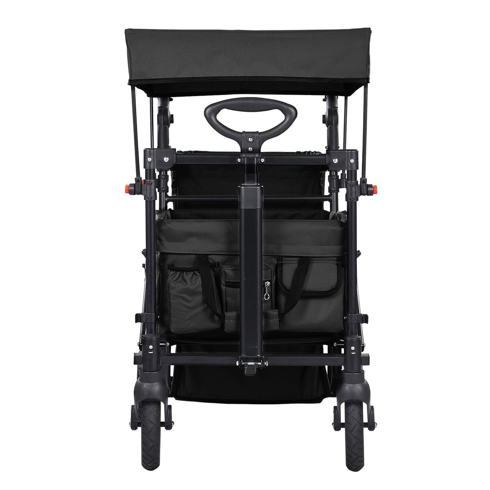Double Stroller for 2 Kids, 55lb Capacity, Adjustable Handle, Shock Wheels