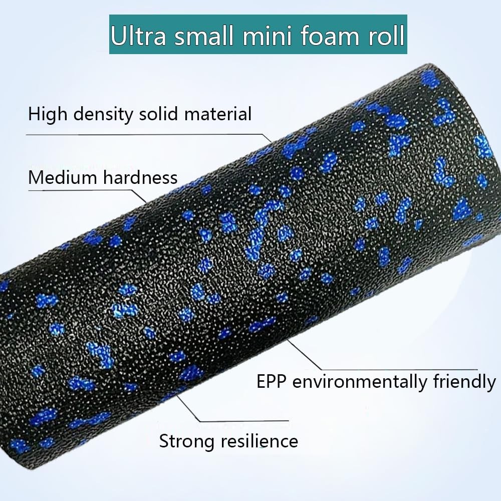 Extra Mini Foam Roller - High Density Massage Roller, Mini, Blue