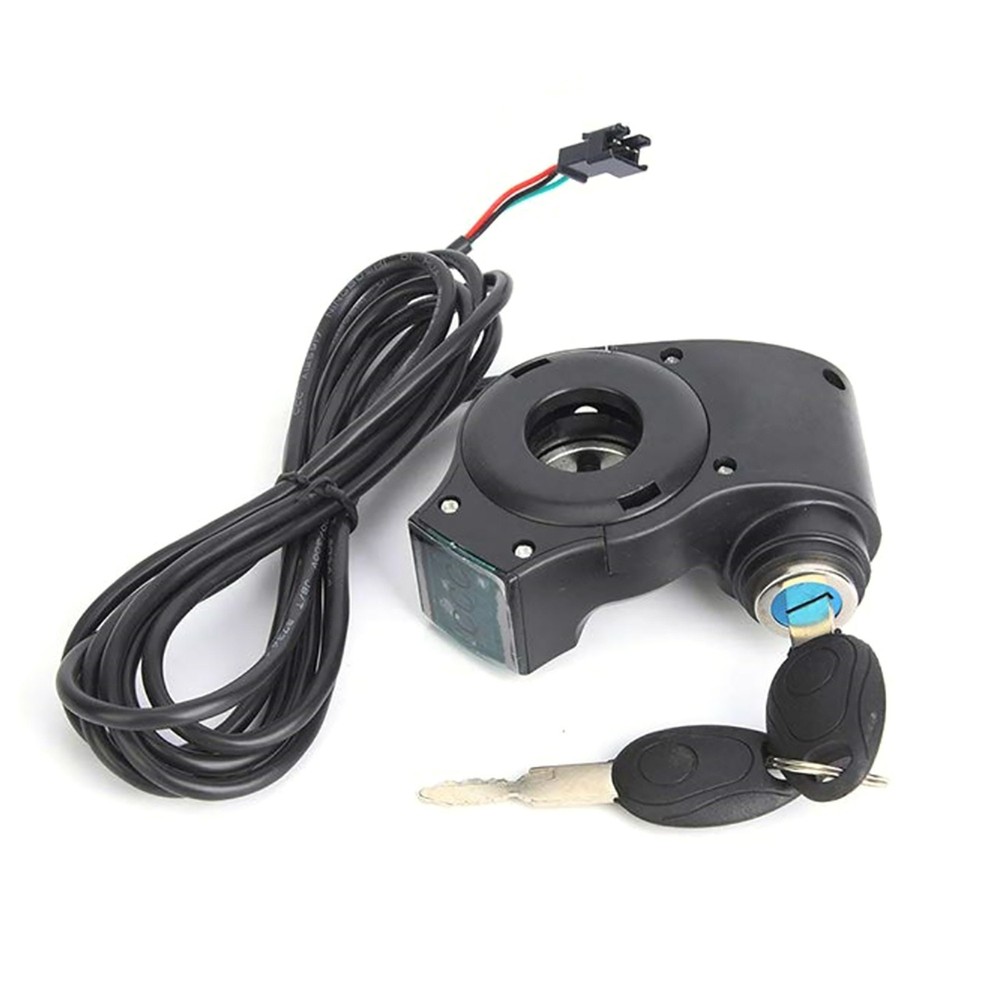 Durable E-Bike Throttle Control Switch Voltage Display Key Lock for Electric