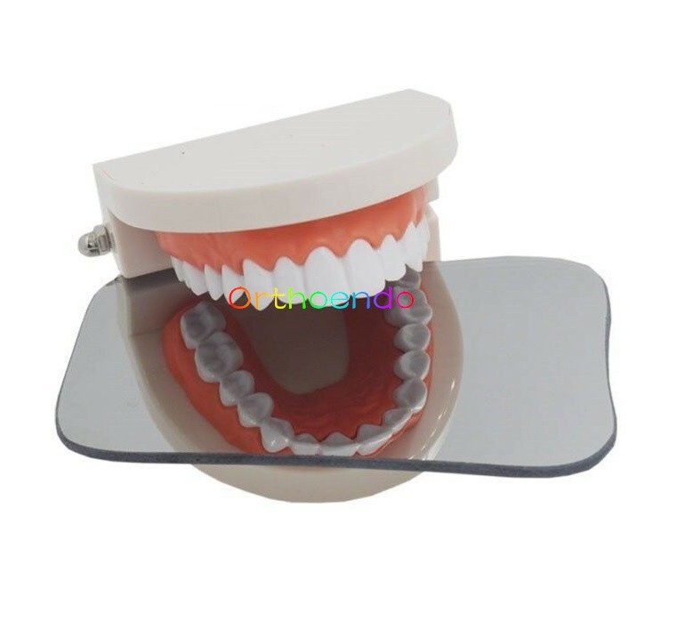1Set/5Pc Dental Ortho Mouth Mirror Intraoral Photographic Reflector Glass Mirror