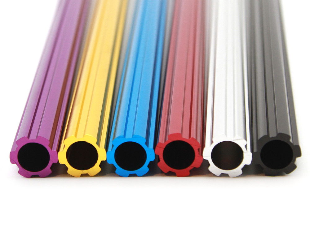 DRS Fluted Layback Seat Post Silver 22.2 mm