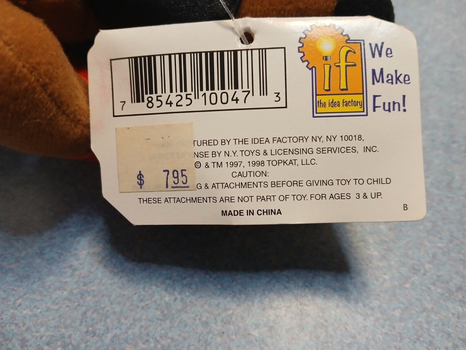 Lot of 10 1998 Idea Factory Infamous Meanies Plush Mike Bison New Mike Tyson VTG