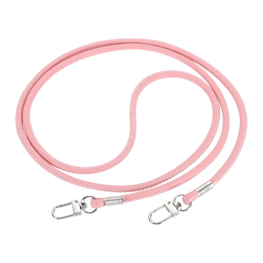 Crossbody Replacement Chain Strap, 120cm Thin Soft PU Strap (Pink)