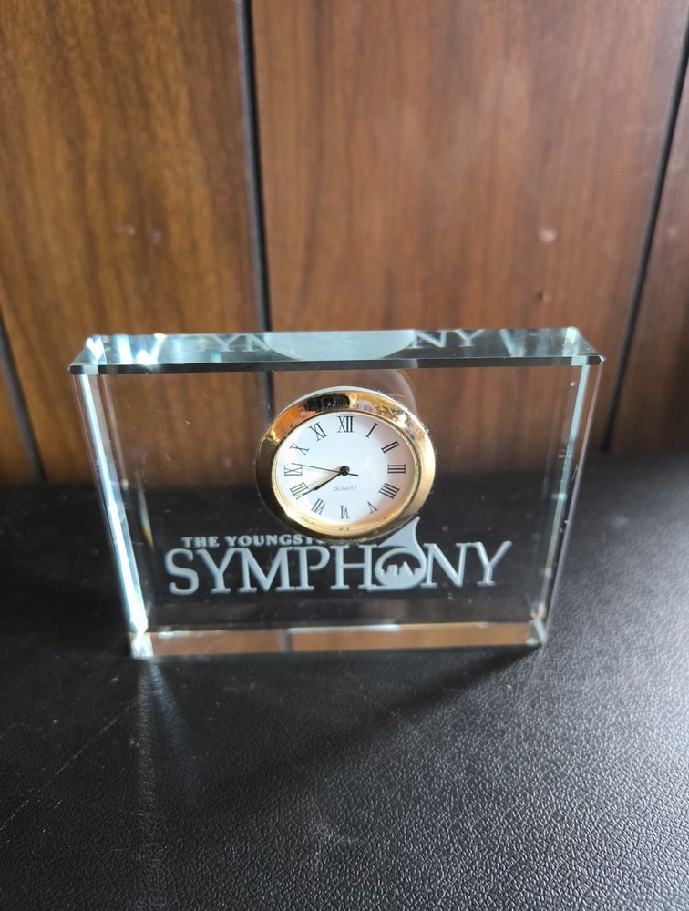 The Youngstown Symphony glass paper clock