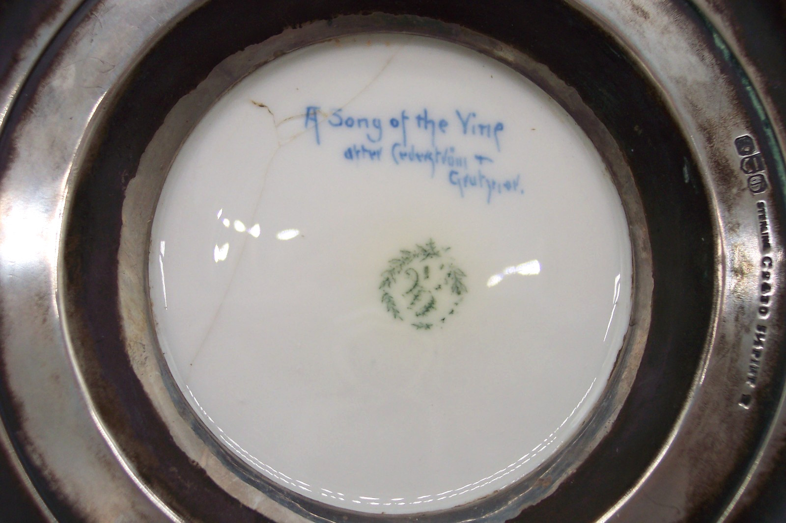 CAC Ceramic Arts Co Lenox Gorham Sterling Silver Loving Cup Stein 5 1/2 Pint