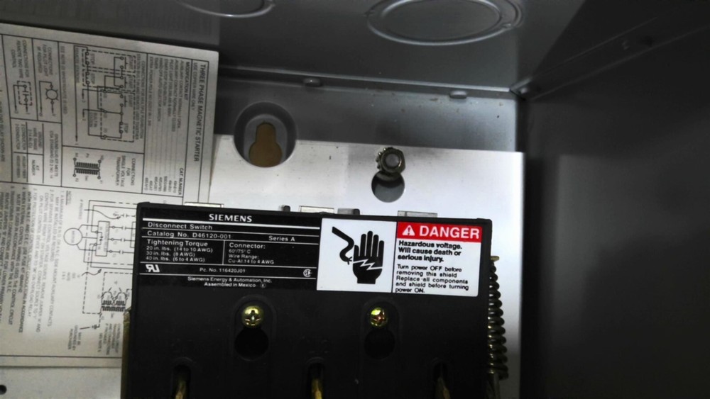 Siemens 17CSE92BF Non Fusible Combination Starter
