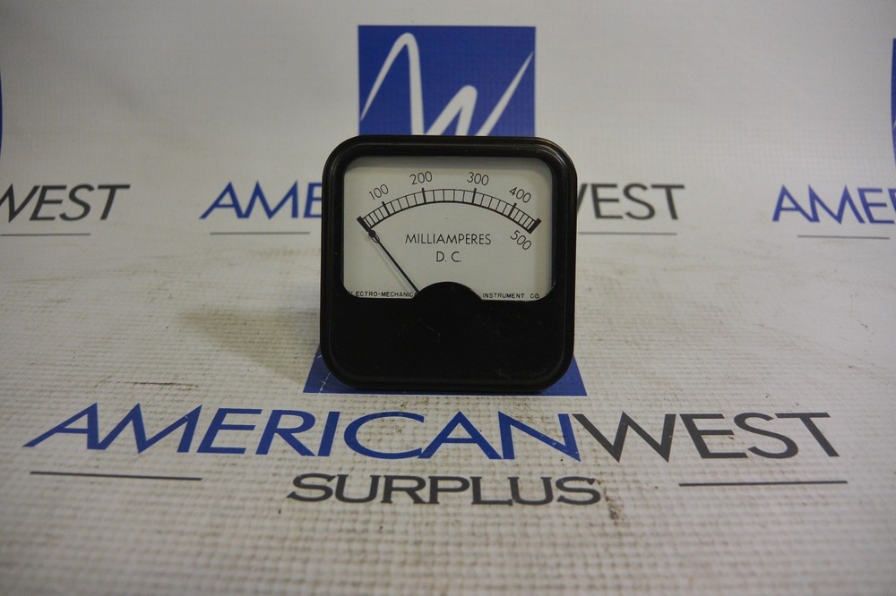Electro Mechanical Instrument Co Display 0-500 Milliamperes DC