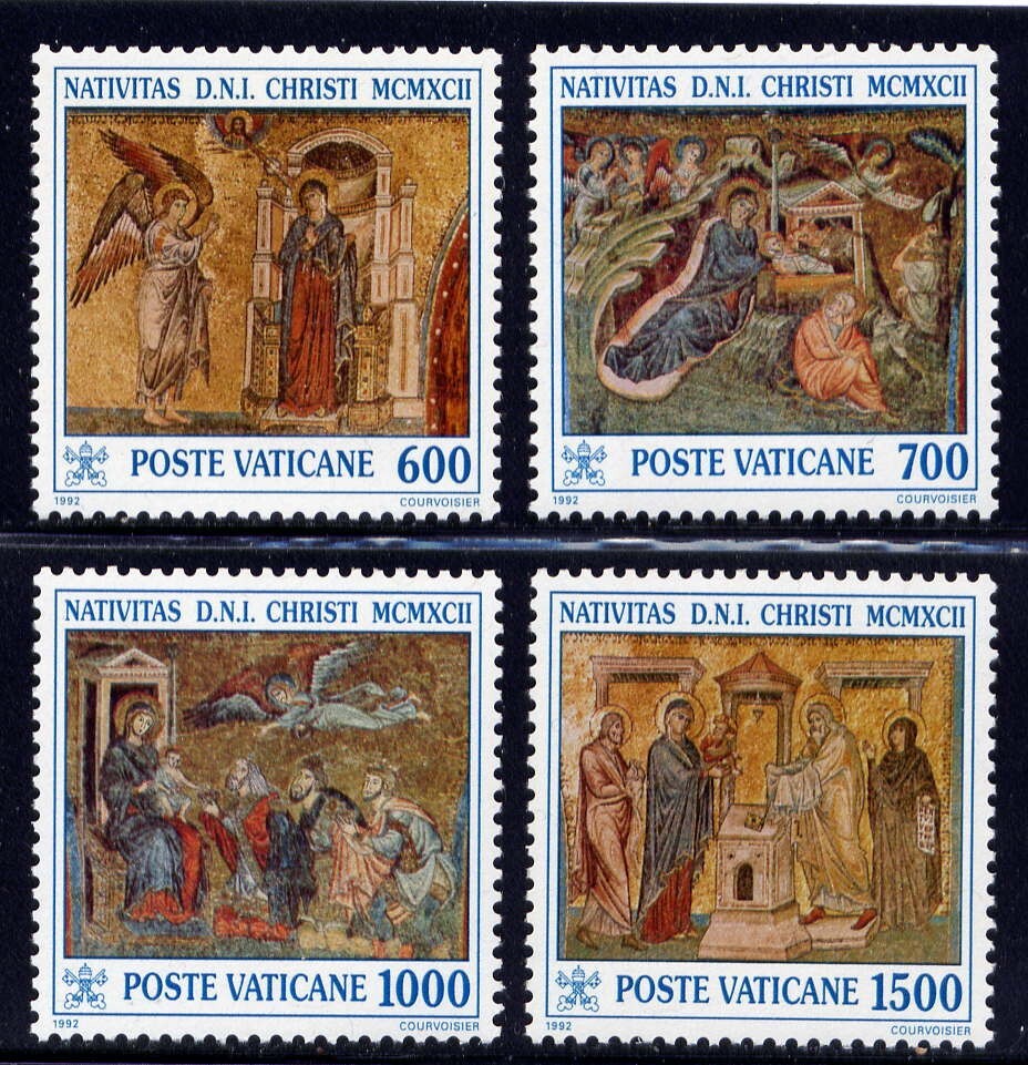 VATICAN Sc#912-5 1992 Christmas MNH