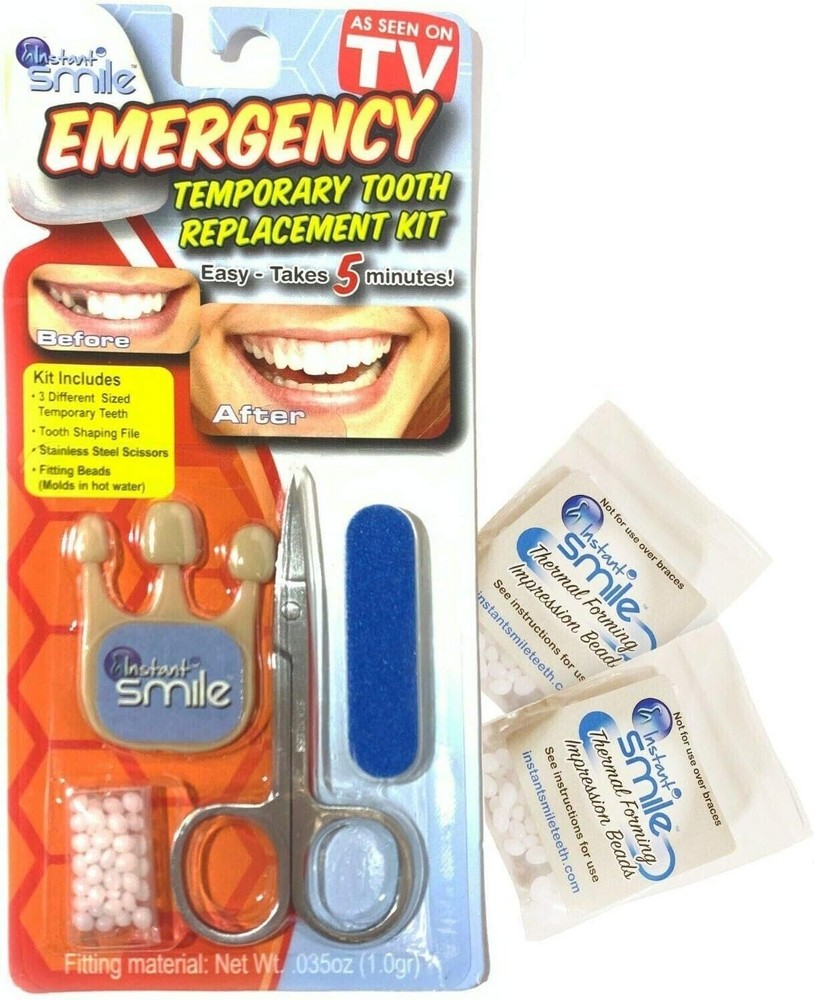 Instant Smile Emergency Temporary Tooth Replacement Kit