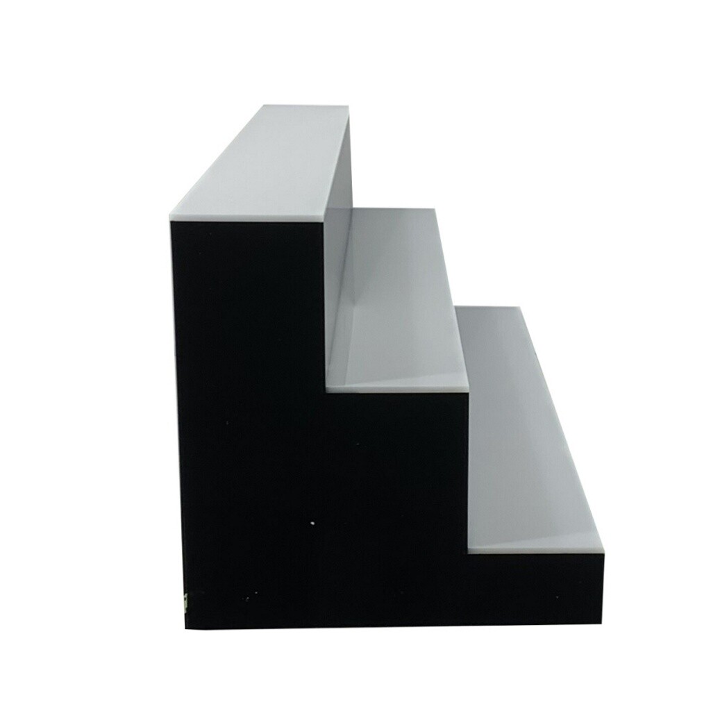 31in 3-Tier 7 Colored LED Back Bar Liquor Display Bar Wine Bottle Display Stands