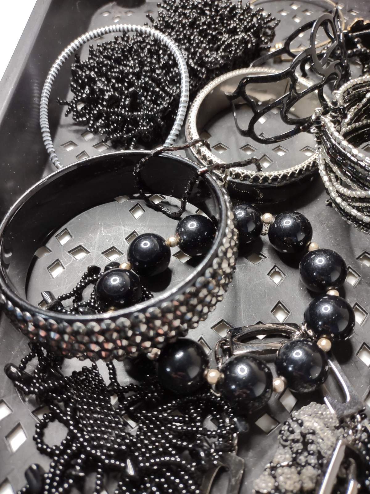 Lot Of Black / Dark Bracelets Black Bracelet Lot MLLAN