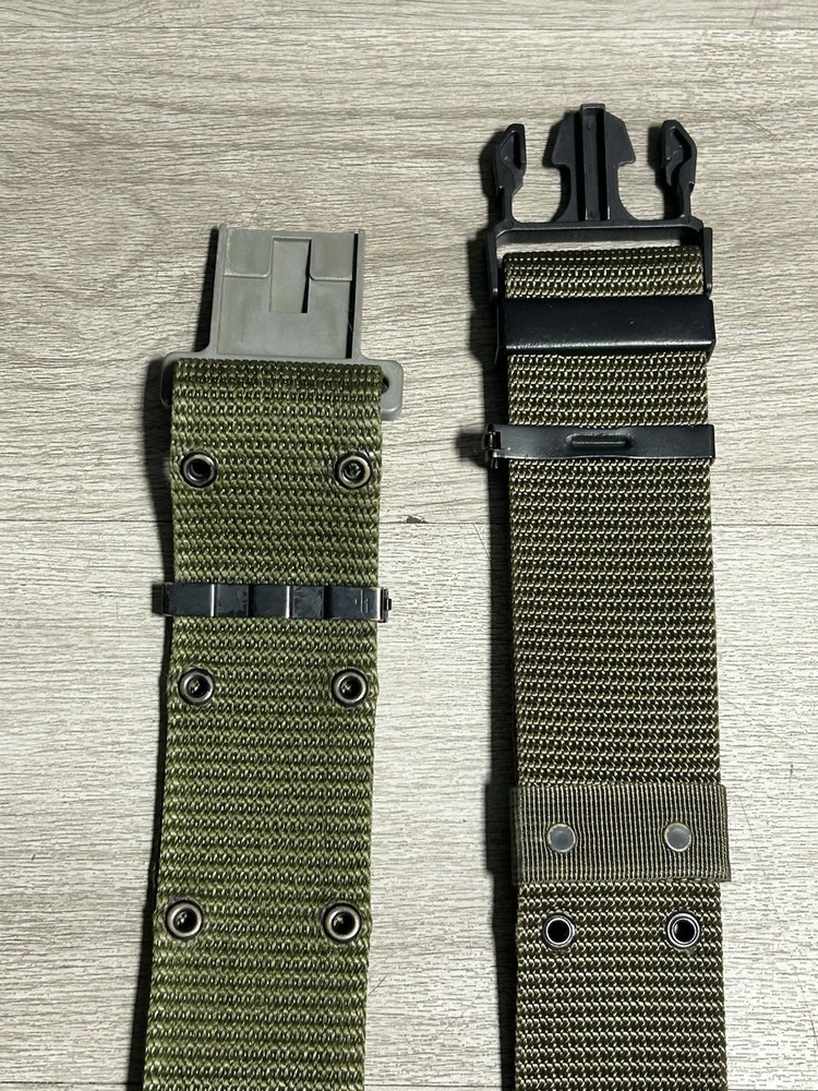 (2) USGI US Military Surplus Web Pistol Belts Quick Release Buckle