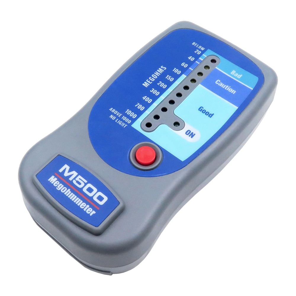 M500 Megohmmeter for Insulation Testing，Compatible 41.3 cubic inches, BLUE