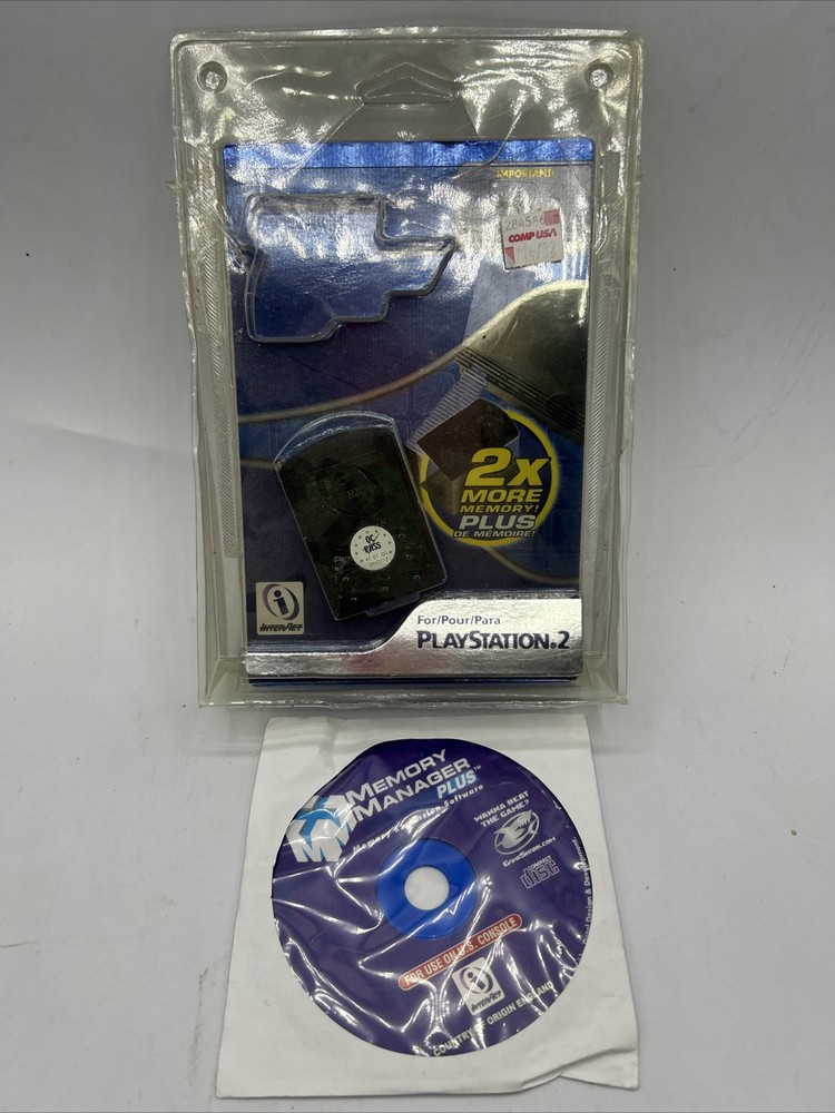 Memory Manager Plus Gameshark PlayStation 2 PS2 Disc & Interact 16GB Memory Card
