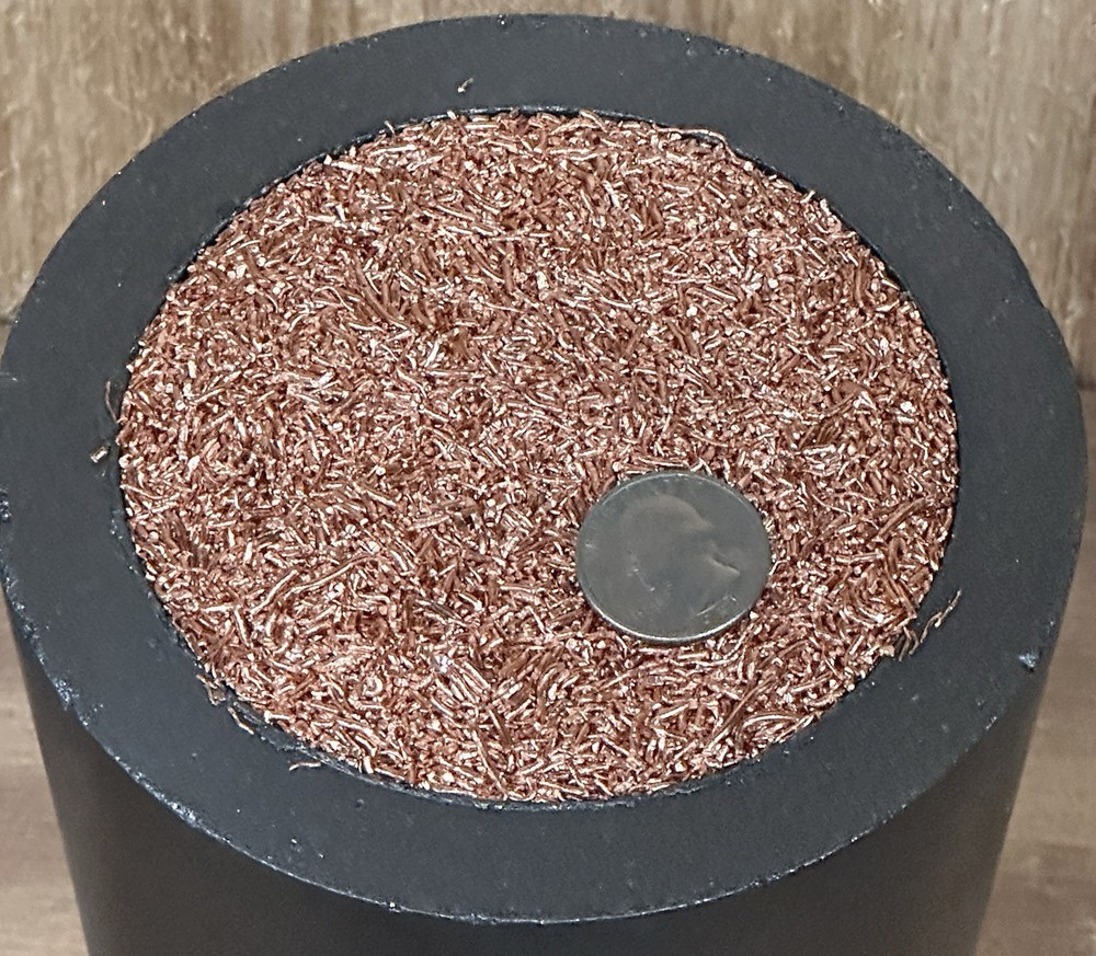 1lb Granular Copper Chop, Fine-Medium .999 Copper Shred Granules
