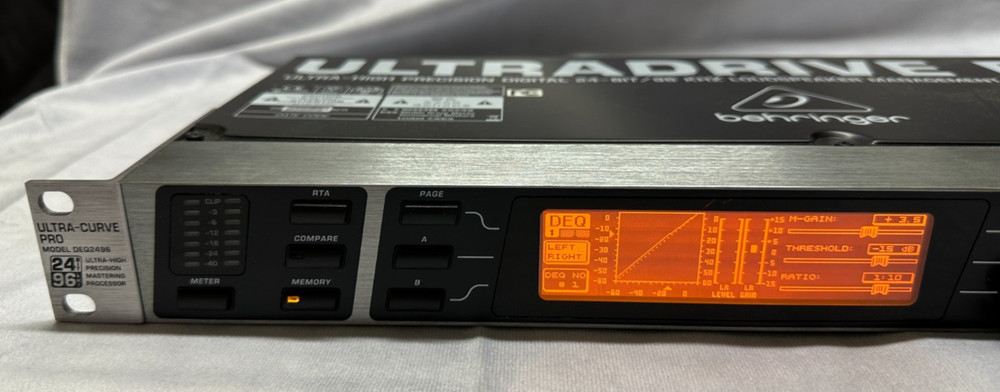 Behringer DEQ2496 Ultra-High Precision 24-Bit/96 kHz Processor - USED/WORKS