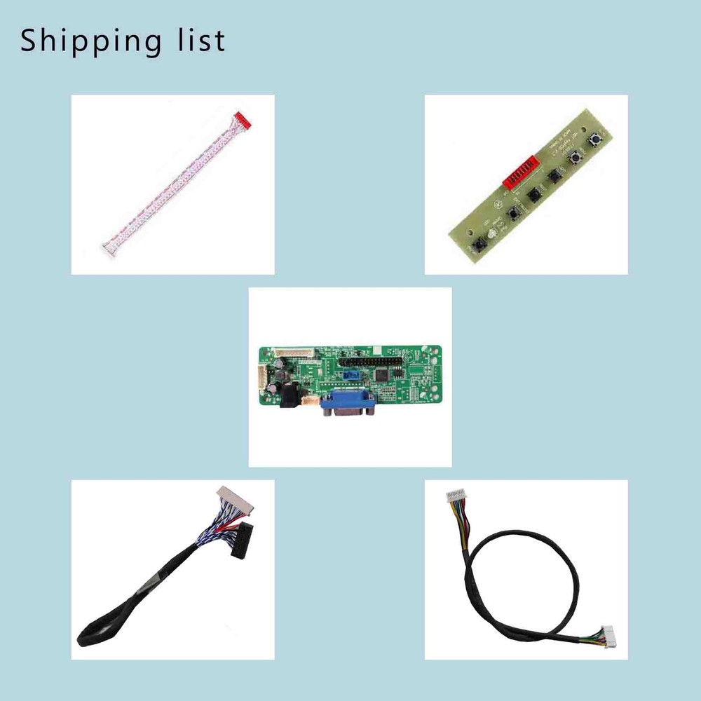 VGA LCD Controller Board For 12.1inch 800X600 G121SN01 V4 LCD Screen