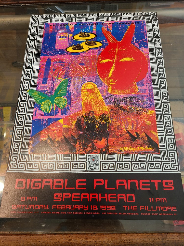 Digable Planets Spearhead  Fillmore Poster 1995 #177