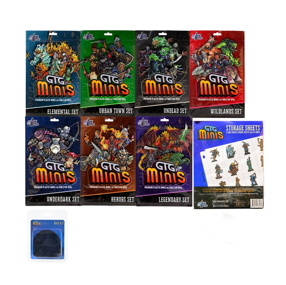 GTG Minis Bundle + Bases + Storage Sheets