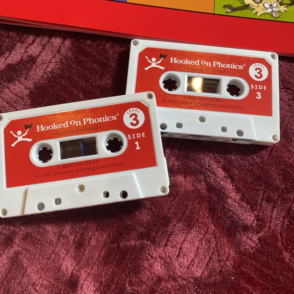 Hooked On Phonics Level 3 Cassette Version 1998, Partial, As Shown